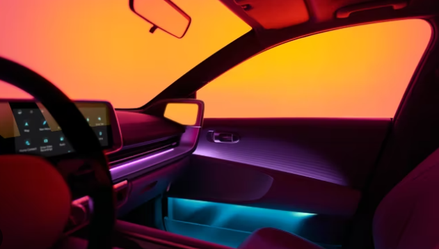 Electric Vehicle Interior Ambient Lighting