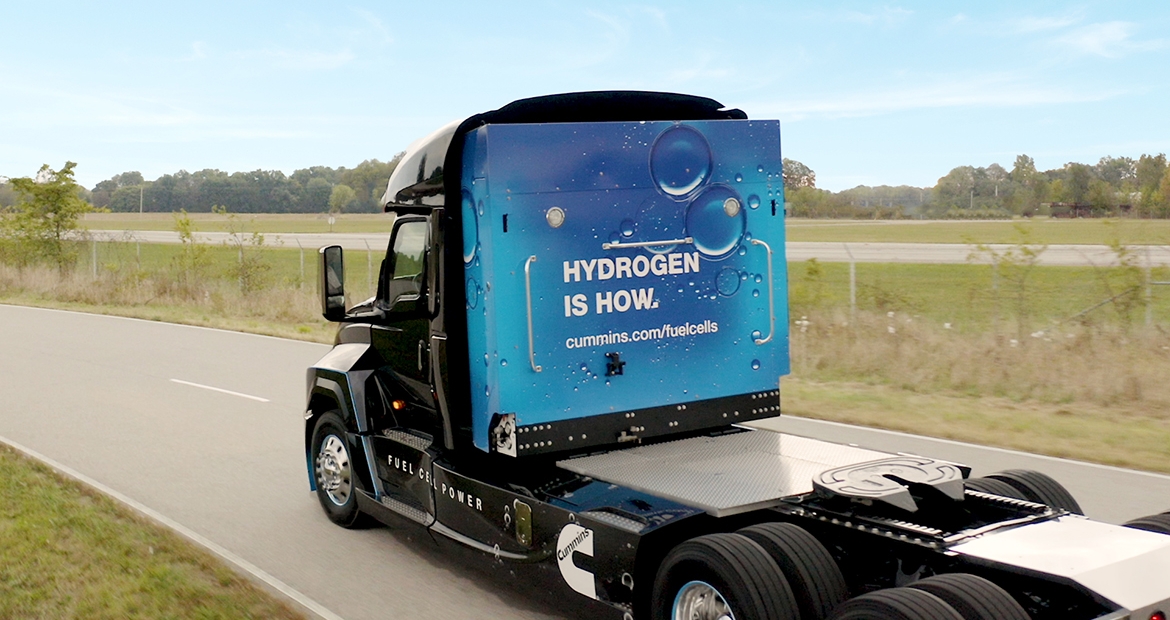 Hydrogen Fuel Powered Truck