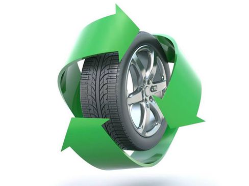 Green Car Tire