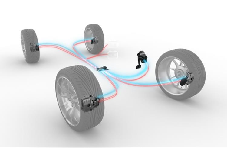 Electric Vehicle Wire-Controlled Brake System