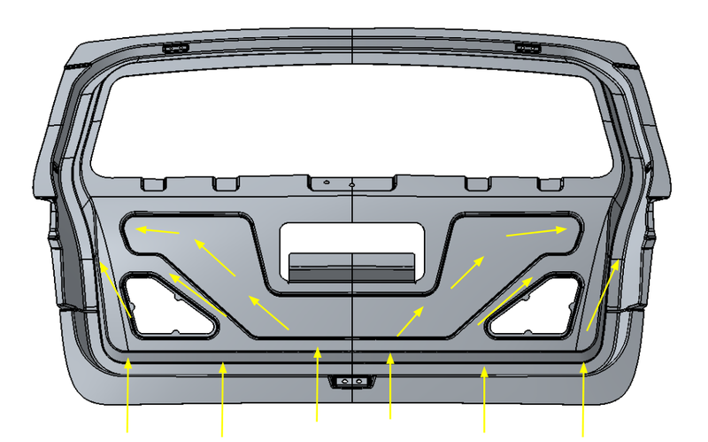 Car Plastic Tailgate